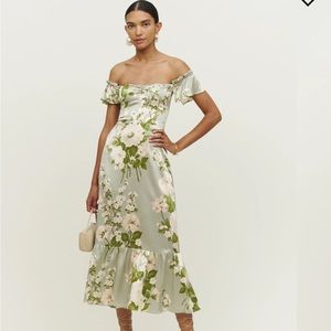 reformation sienna silk dress size 4